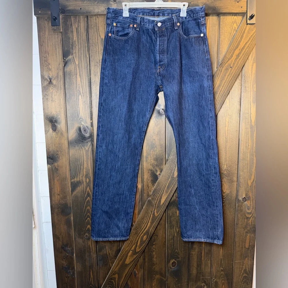 Levi's Dark Indigo Straight Jeans